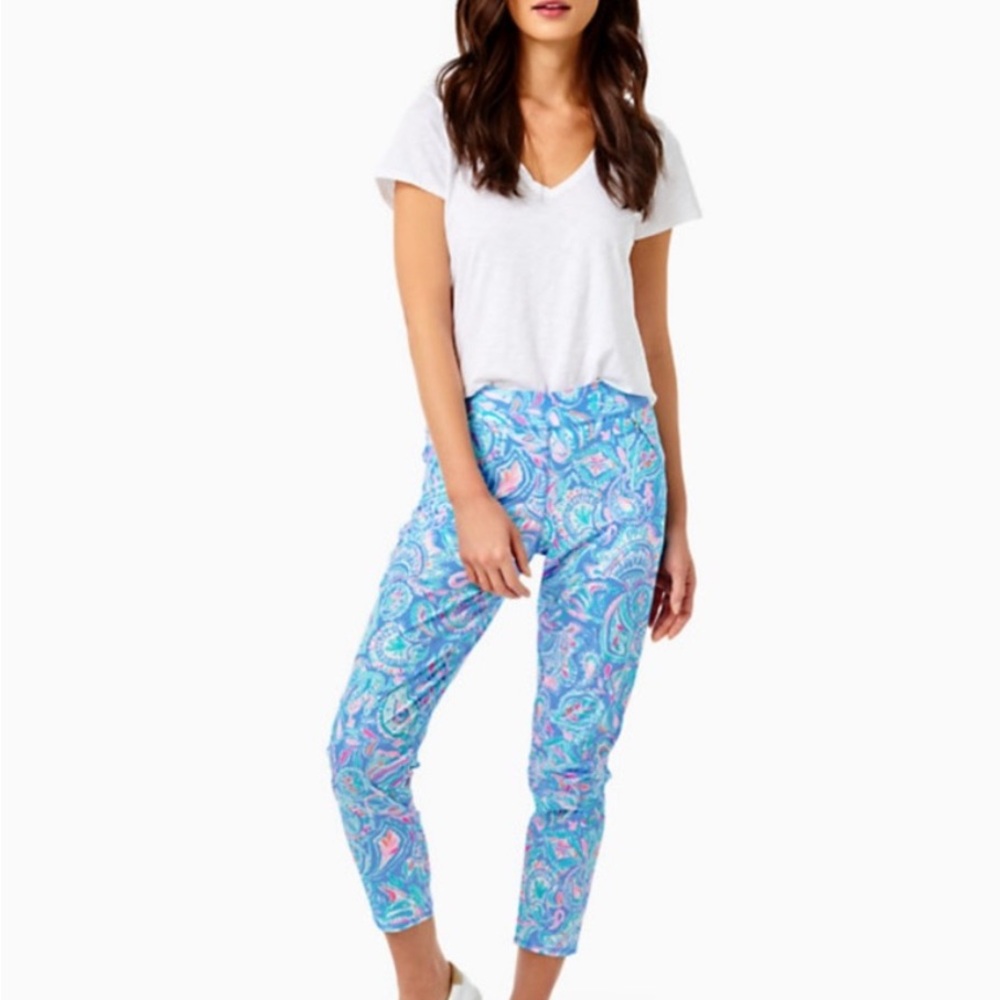 Lilly Pulitzer Luxletic UPF 50+ Run Around Seaside Pants XS